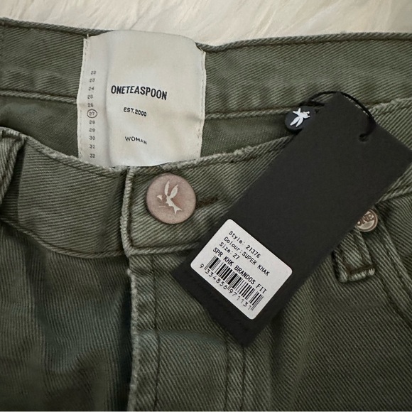 One Teaspoon Super Khaki Brandos Relax Fit Denim Shorts Size 27 - Picture 10 of 12